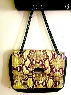Aimee Kestenberg  Snake-Print Chain Shoulder Bag